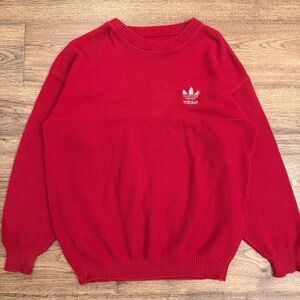 Vtg 80s Indiana HOOSIERS Knit Basketball Bobby Knight Sweater adidas IU XL/L EUC